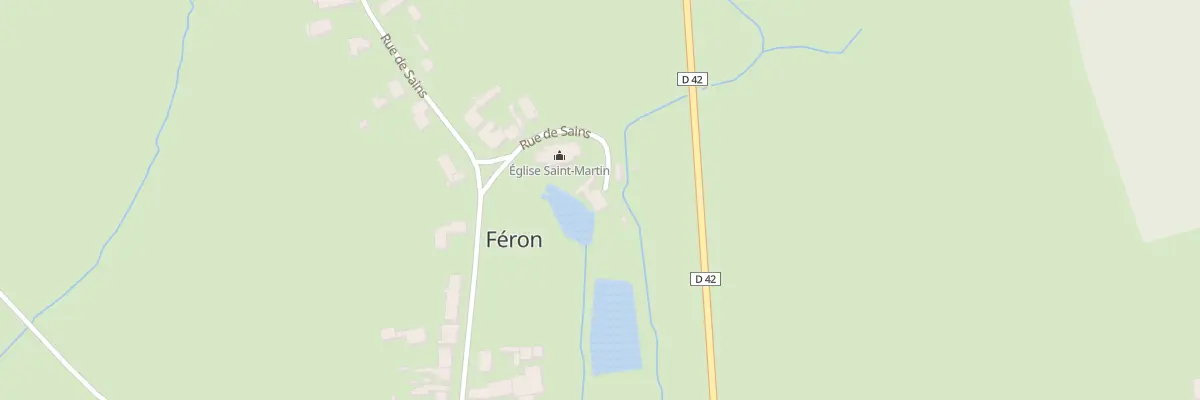 Plan du 18 Rue de Sains à Féron