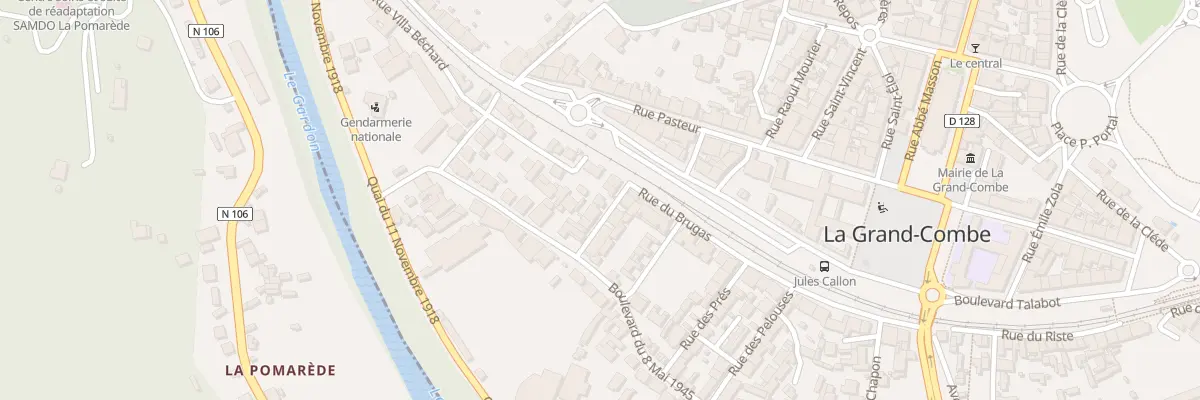 Plan du 7 Rue Mas Chazelles à La Grand-Combe