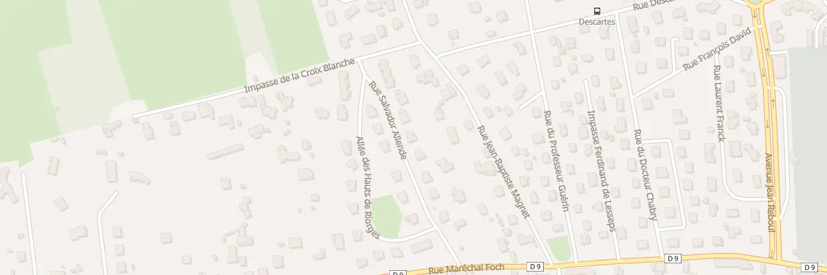 Plan du 166 Rue Salvador Allende à Riorges