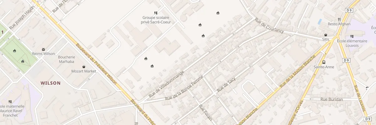 Plan du 38 Rue de Villedommange à Reims