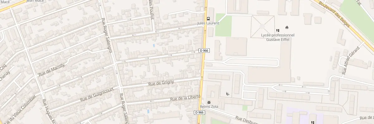 Plan du 90 Rue du Vieux Colombier à Reims