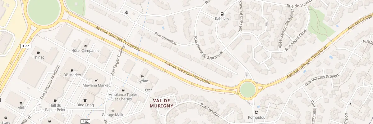 Plan du 1 Rue Stendhal à Reims