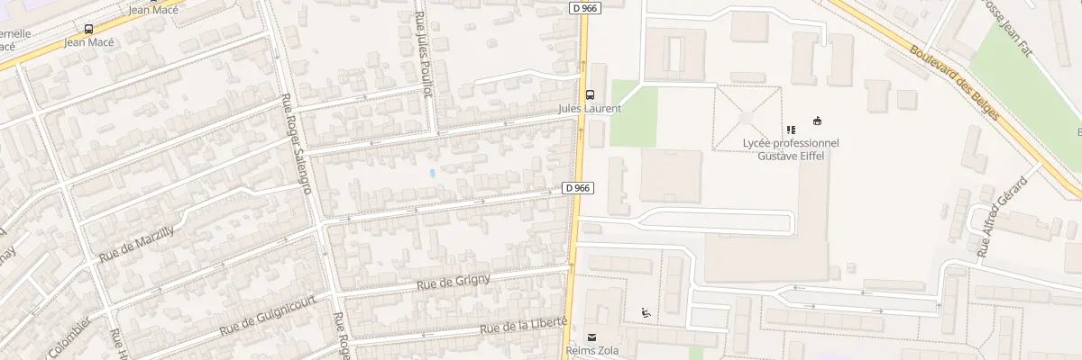 Plan du 97 Rue du Vieux Colombier à Reims