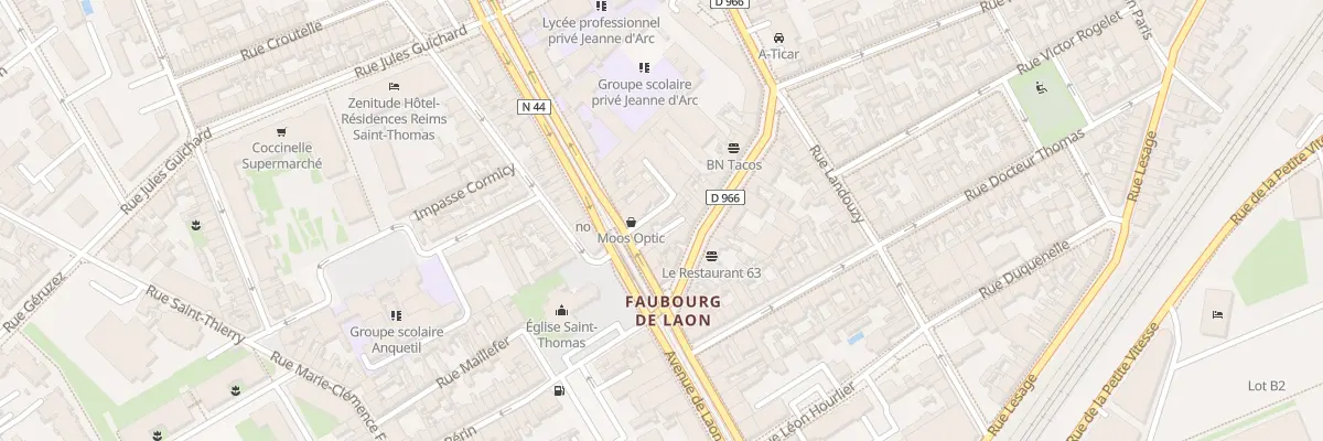 Plan du 68B Av de Laon à Reims