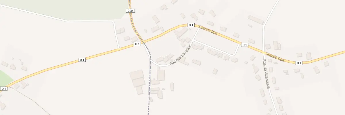 Plan du 4 Rue des Harelles à Jeugny