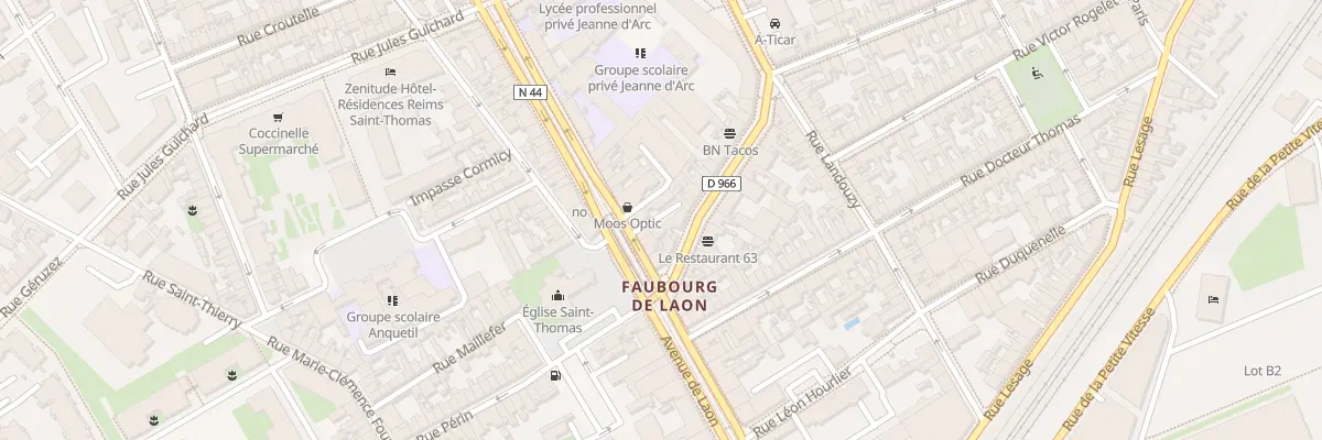 Plan du 66B Av de Laon à Reims