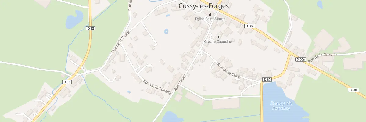 Plan du 10B Rue Neuve à Cussy-les-Forges