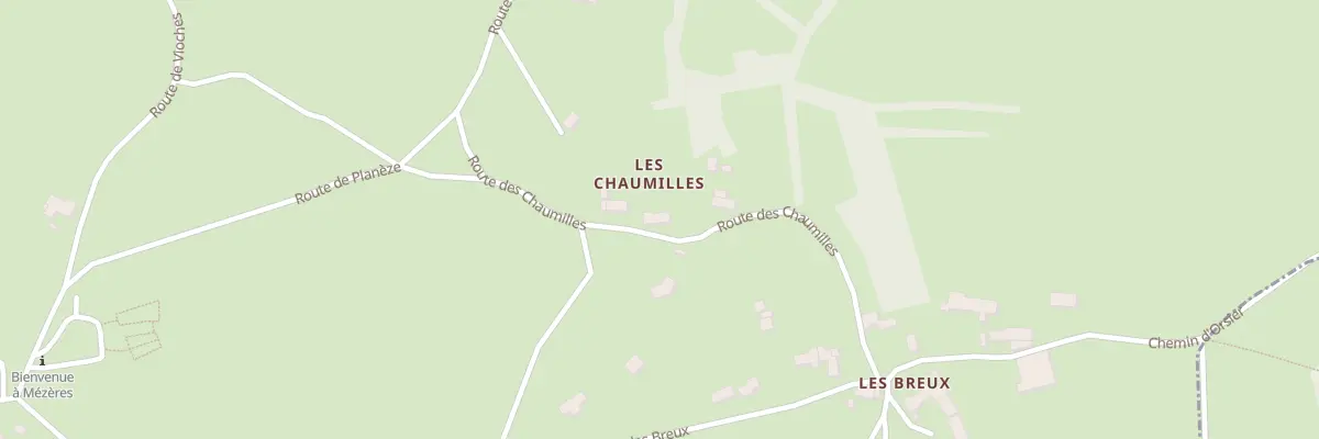 Plan du 5042 Les Breux à Mézères