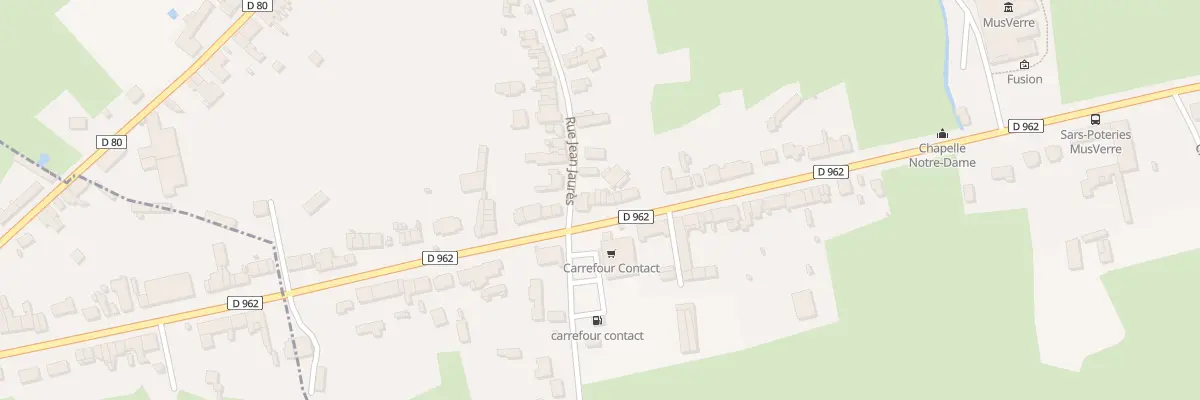Plan du 44 Rue du Général de Gaulle à Sars-Poteries