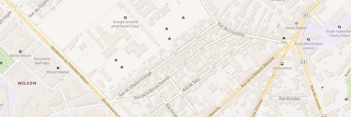 Plan du 33 Rue de Villedommange à Reims