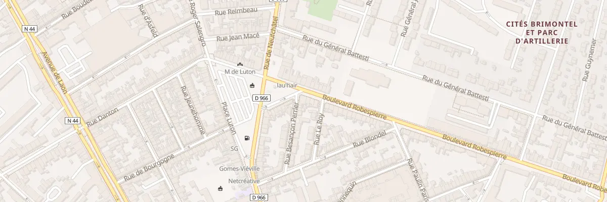 Plan du 2 Bd Robespierre à Reims