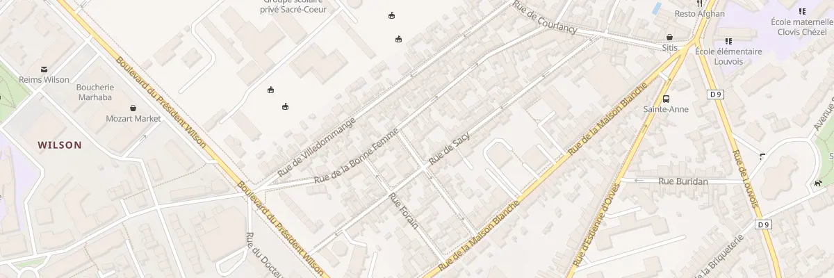 Plan du 3 Rue Bachelier à Reims
