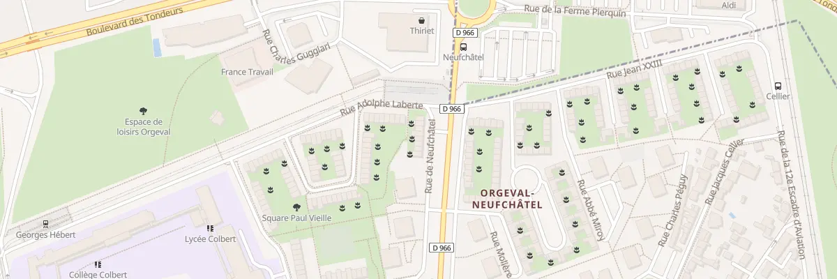 Plan du 257 Rue de Neufchâtel à Reims