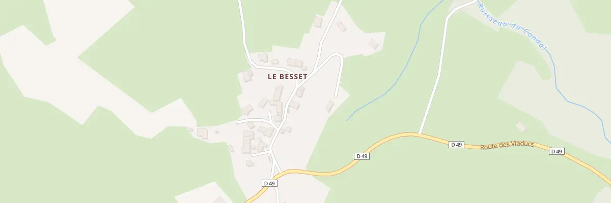 Plan du 5329 Le Besset à Laussonne
