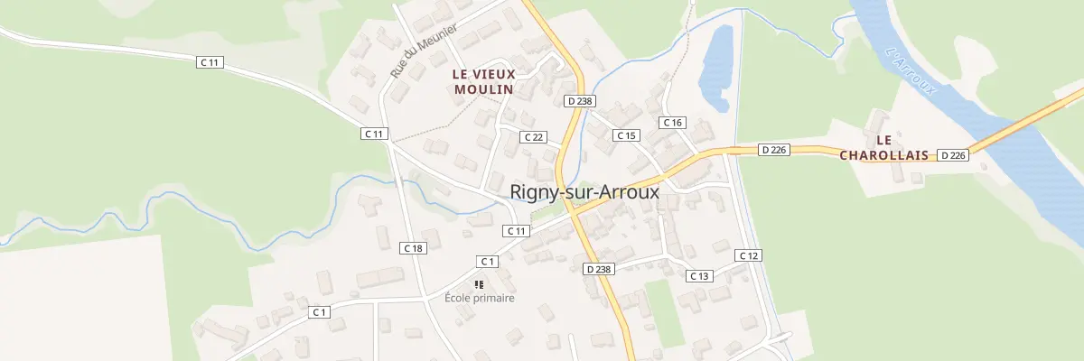 Plan du 1 Rue du Lavoir à Rigny-sur-Arroux