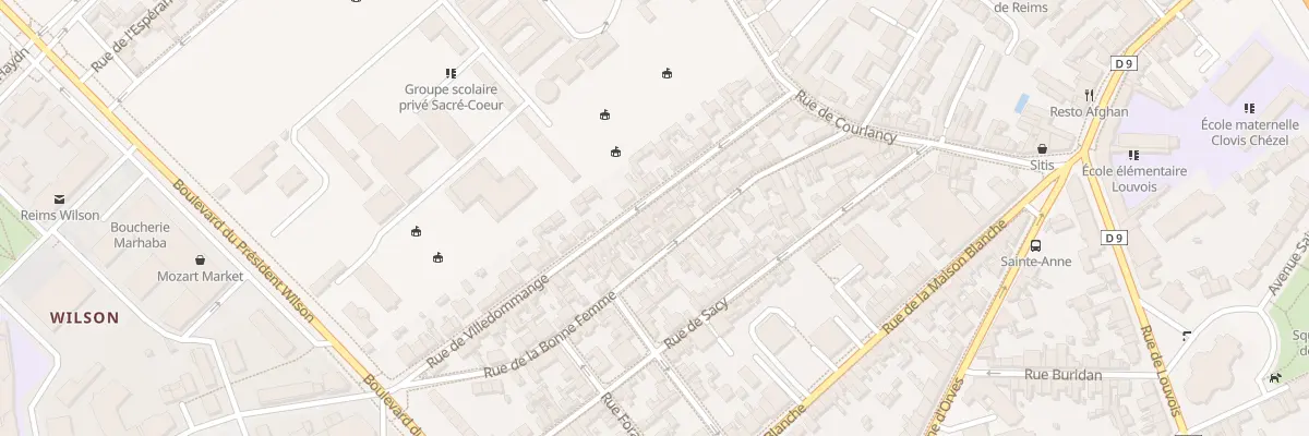 Plan du 29 Rue de Villedommange à Reims