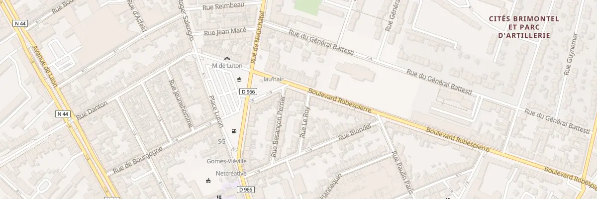 Plan du 6 Bd Robespierre à Reims