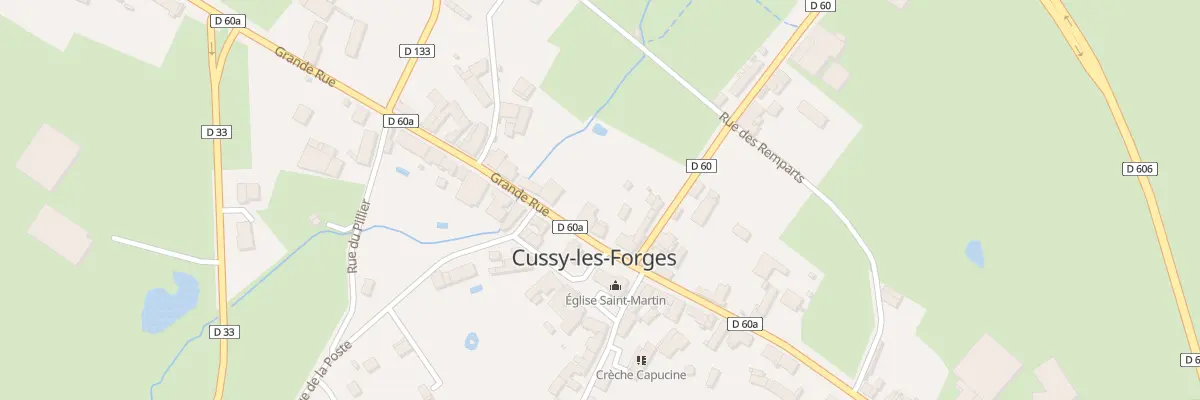Plan du 33 Gr Grande Rue à Cussy-les-Forges