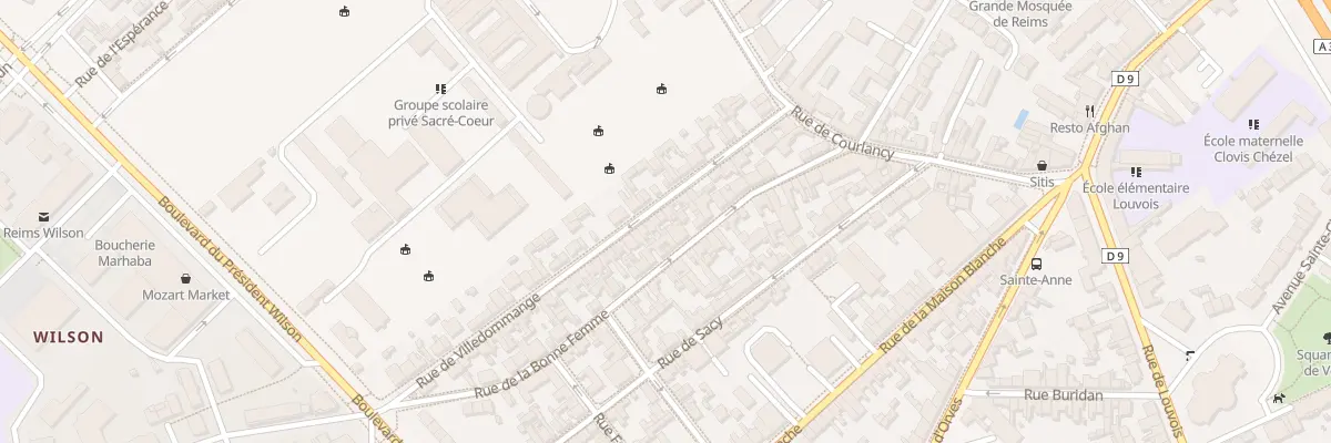 Plan du 23 Rue de Villedommange à Reims