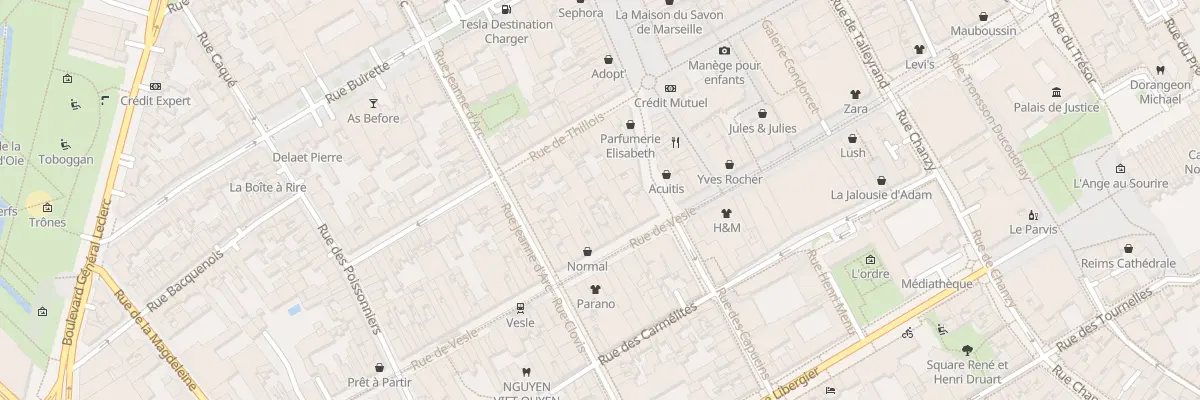 Plan du 66 Rue de Vesle à Reims