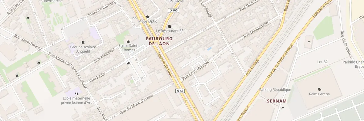 Plan du 40 Av de Laon à Reims