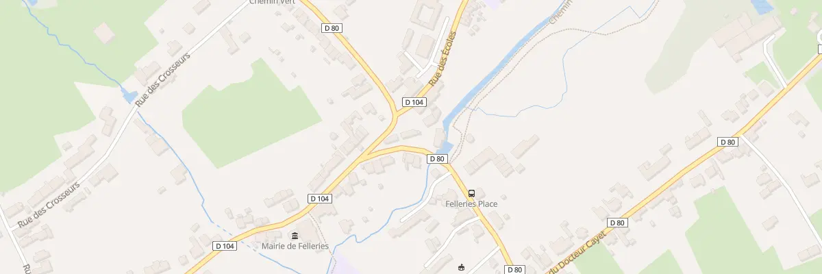 Plan du 22 Rue de la Place à Felleries