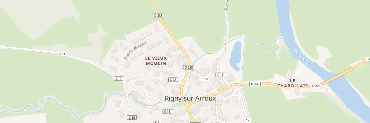 Plan du 9 Rue du Lavoir à Rigny-sur-Arroux