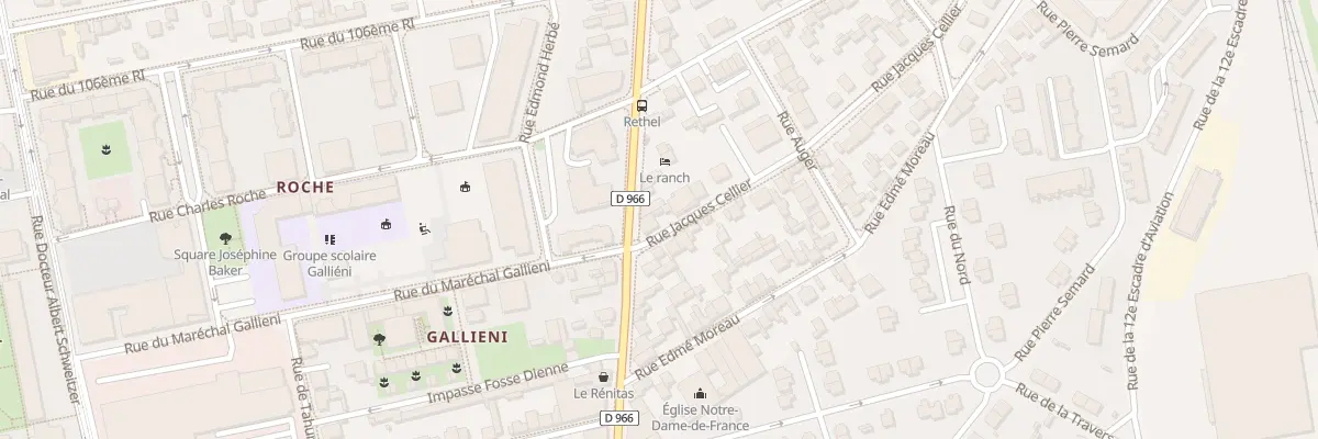 Plan du 1 Rue Jacques Cellier à Reims