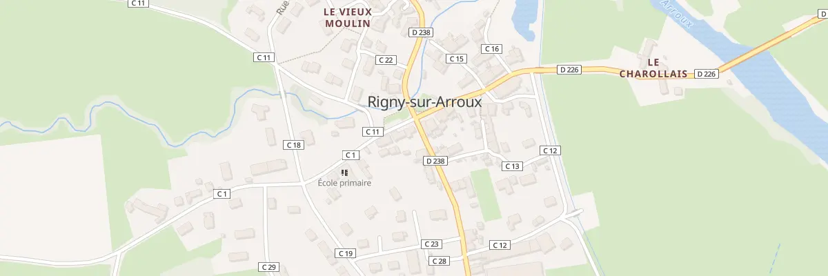 Plan du 1 Pl des Marronniers à Rigny-sur-Arroux