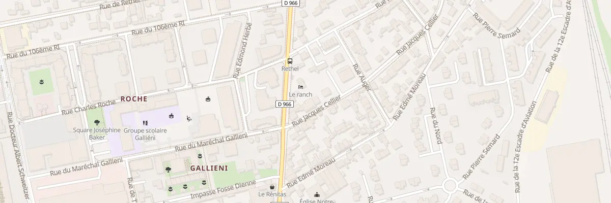 Plan du 1B Rue Jacques Cellier à Reims