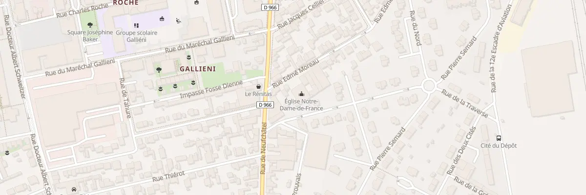 Plan du 6 Rue Edmé Moreau à Reims