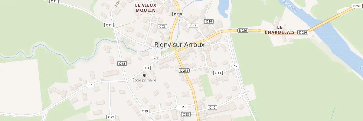 Plan du 1 Rte du Verdier à Rigny-sur-Arroux