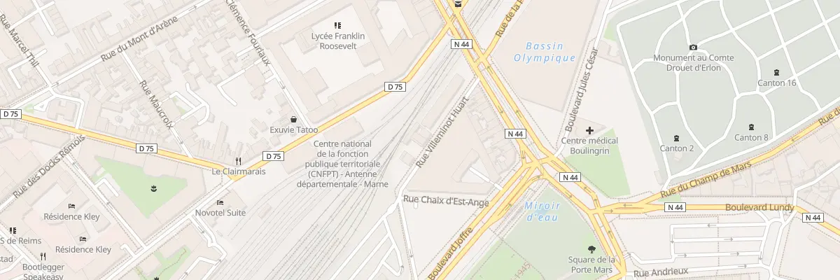Plan du 20 Rue Villeminot-Huart à Reims