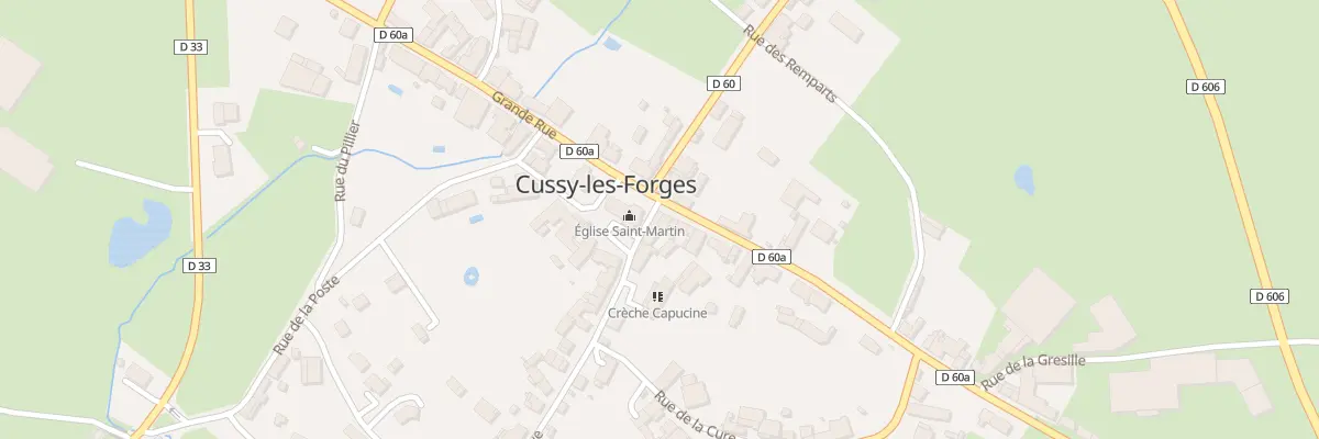Plan du 1 Rue Neuve à Cussy-les-Forges