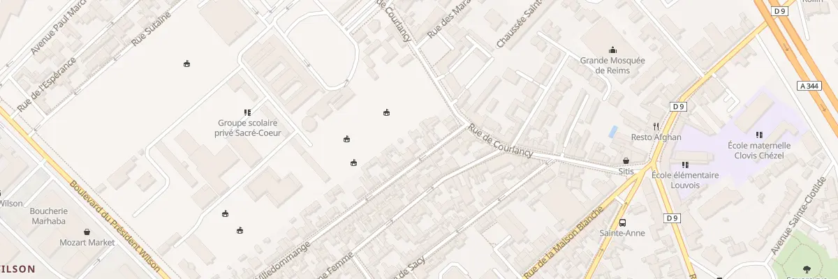 Plan du 6 Rue de Villedommange à Reims