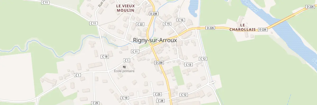 Plan du 2 Pl de la Poste à Rigny-sur-Arroux