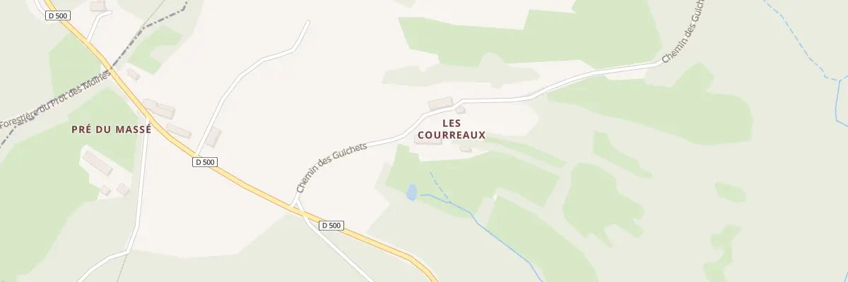 Plan du 98 Les Courreaux à Glux-en-Glenne