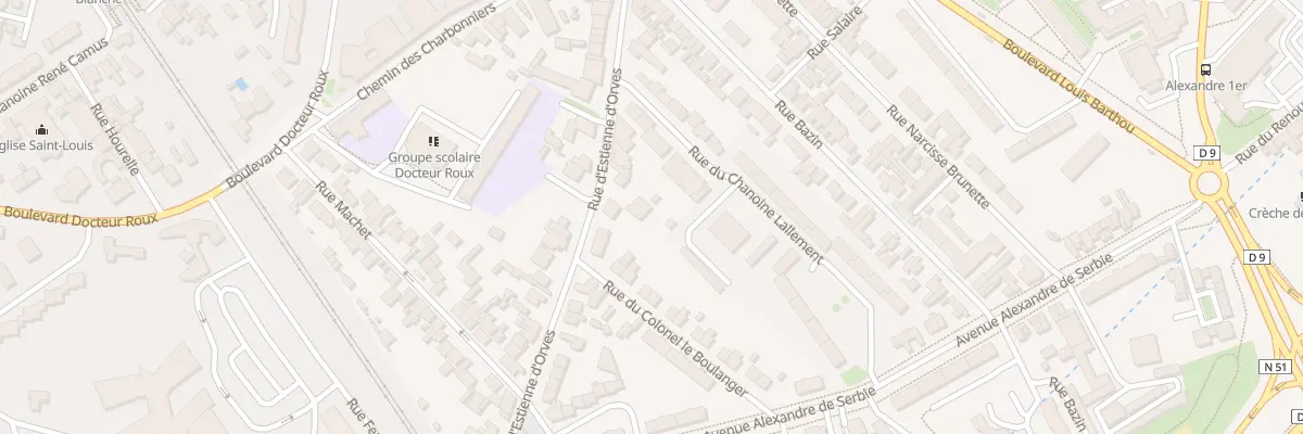 Plan du 97B Rue d’Estienne d’Orves à Reims