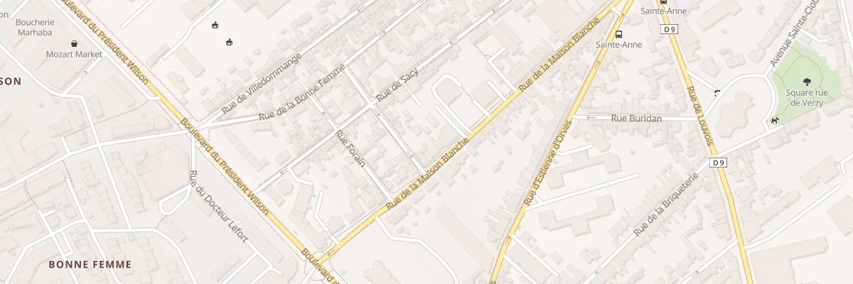 Plan du 58 Rue de la Maison Blanche à Reims