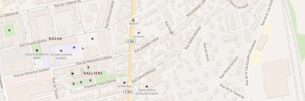 Plan du 12 Rue Jacques Cellier à Reims