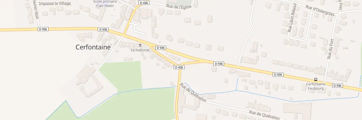 Plan du 152 Rte Nationale-le Faubourg à Cerfontaine