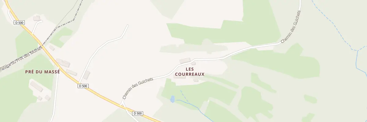 Plan du 99 Les Courreaux à Glux-en-Glenne