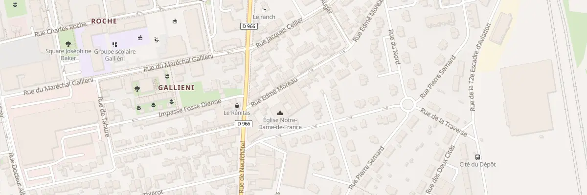 Plan du 14 Rue Edmé Moreau à Reims