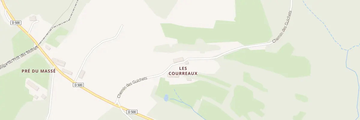 Plan du 101 Les Courreaux à Glux-en-Glenne