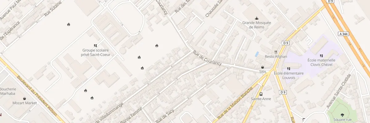 Plan du 3B Rue de Villedommange à Reims