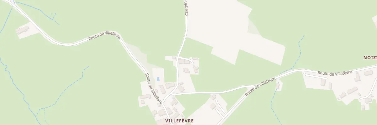 Plan du 835 Che de Villefèvre à Uxeau