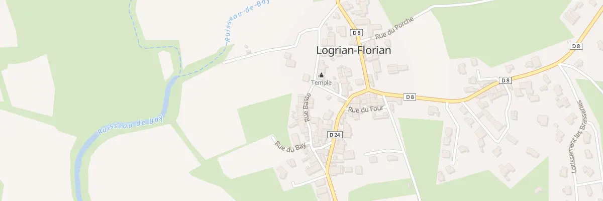 Plan du 5066 Rue Basse à Logrian-Florian