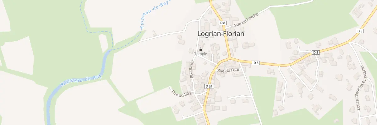 Plan du 5125 Rue Basse à Logrian-Florian