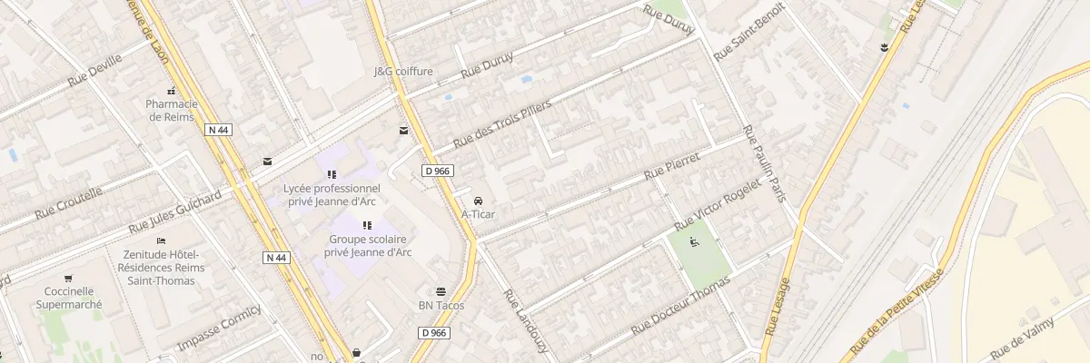 Plan du 17 Rue Pierret à Reims