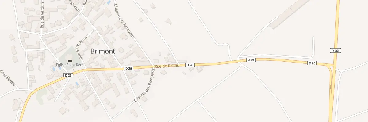 Plan du 23 Rue de Reims à Brimont